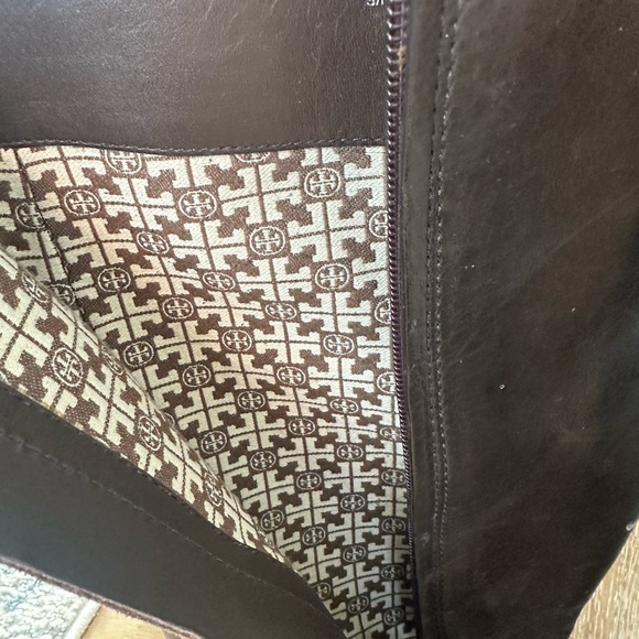 Tory Burch Brown Leather Riding Boots - Picture 4 of 5